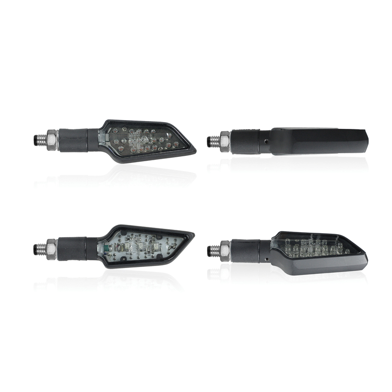 Clignotants à LED Bower Noir/Fumé