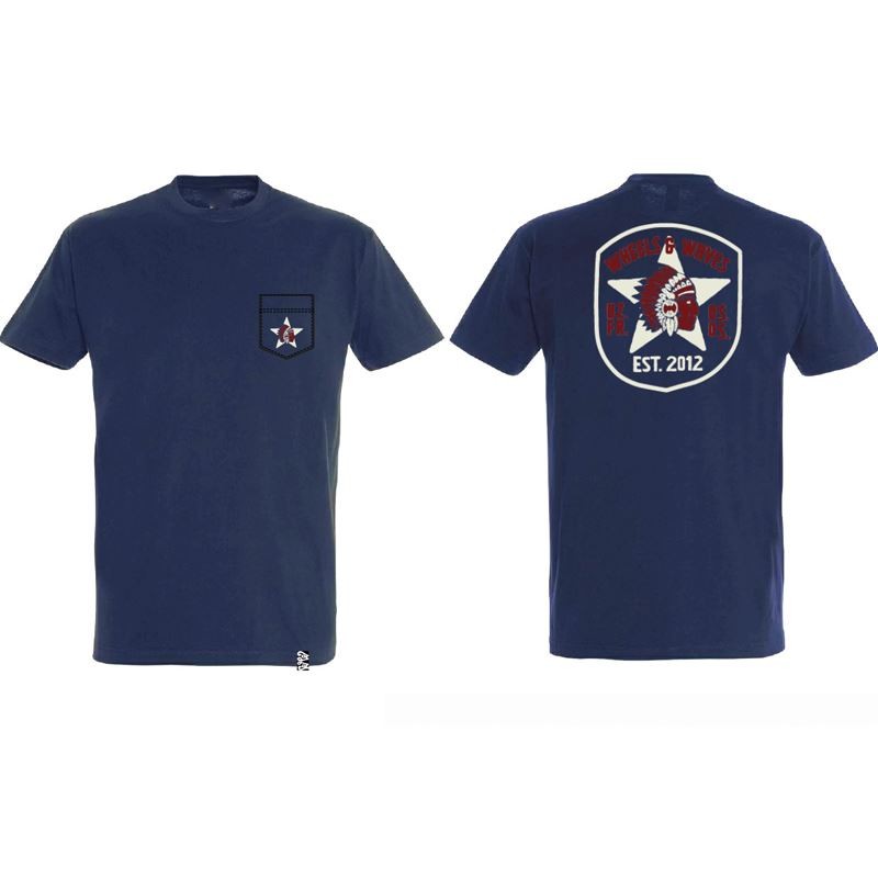Tee Shirt Wheels and Waves STARB/PEA M