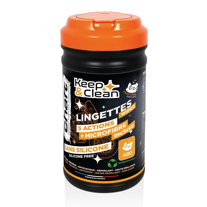 Keep & Clean 80 Lingettes 5 actions + Microfibre