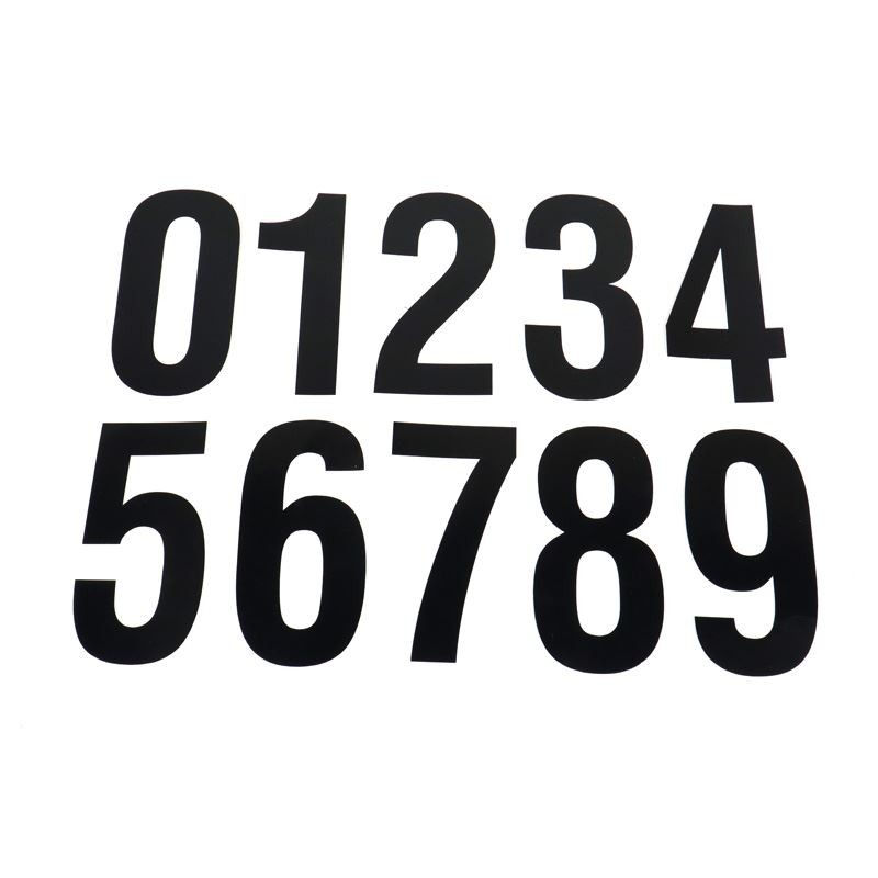 Numéros Compet  Noir 0 (x3)
