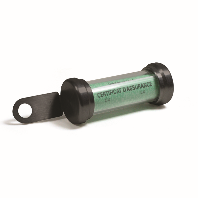 Porte Vignette Tube Noir