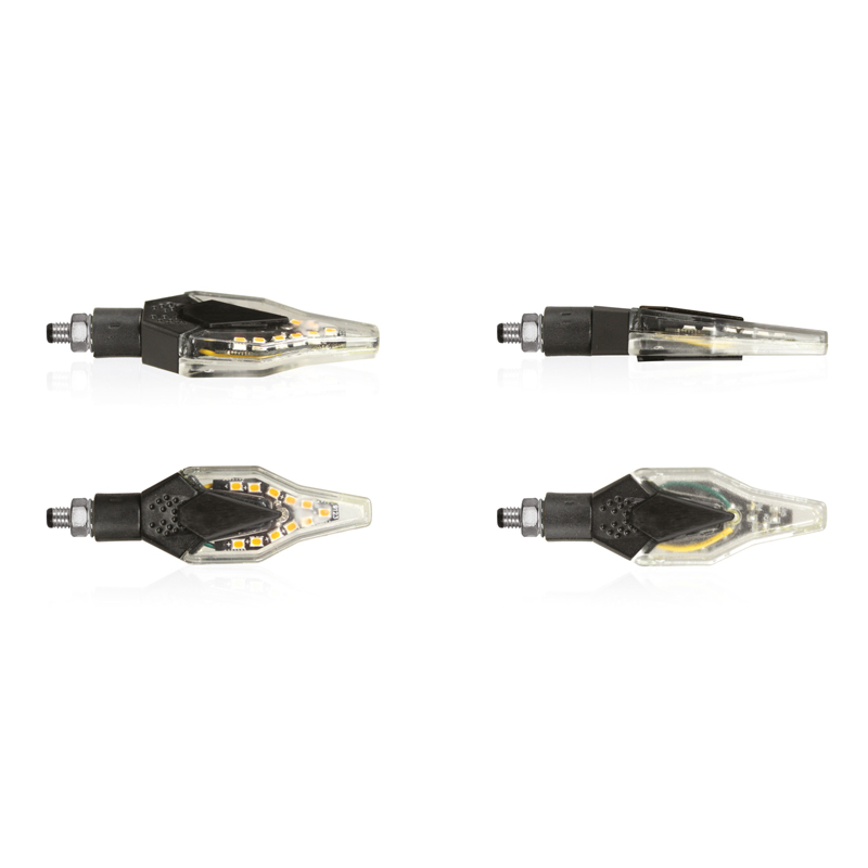 Clignotants à LED Belong Noir/Fumé