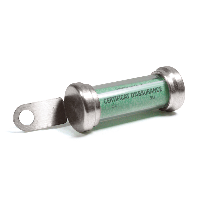 Porte Vignette Tube Silver