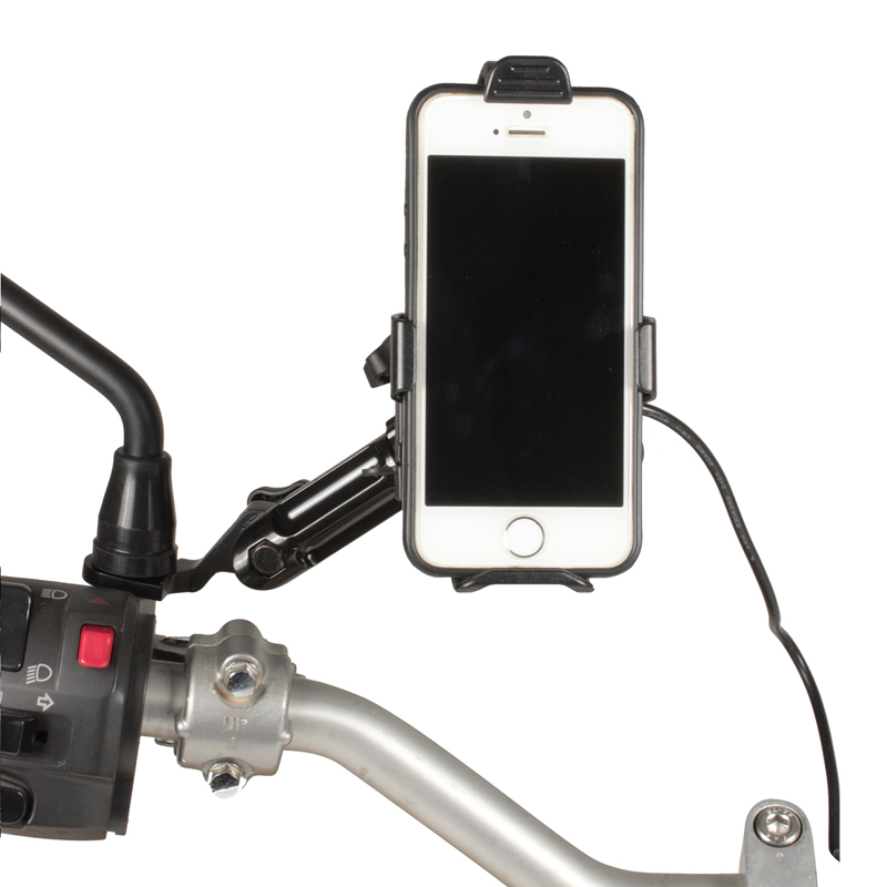 Support pour Smartphone Réglable au Rétroviseur+Chargeur
