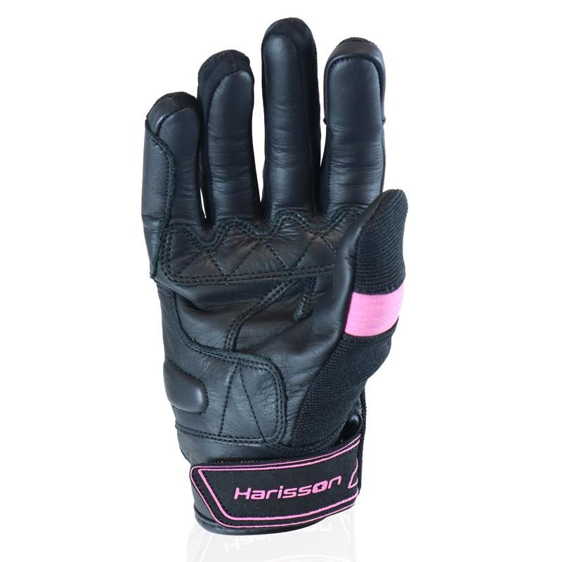 Gants Rock Lady Noir/Rose