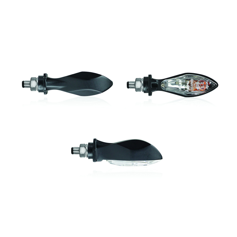 Clignotants Scoop Noir  Blanc