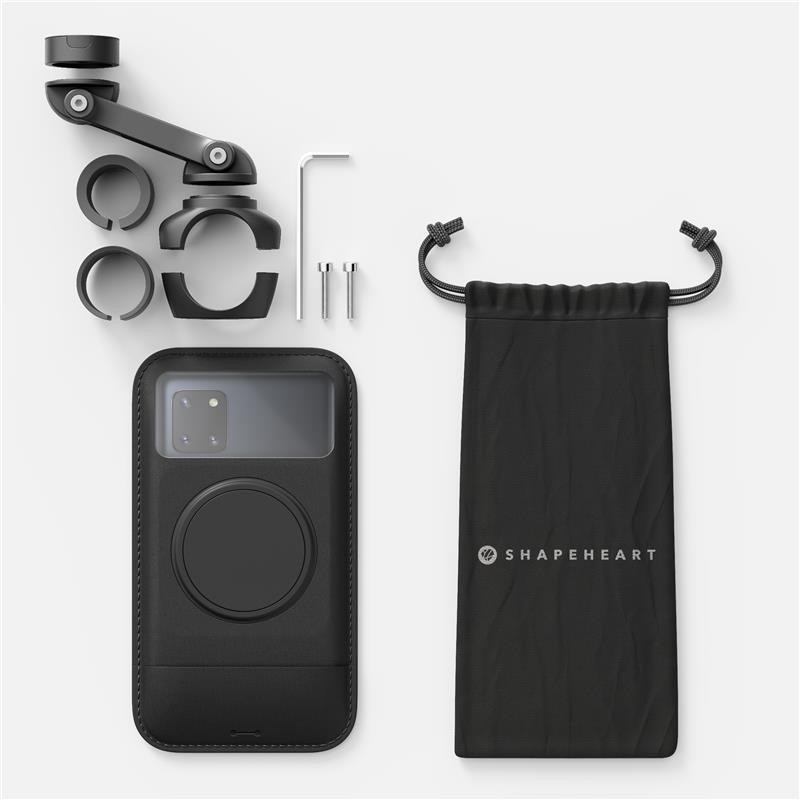 Support Smartphone magnétique Pro Boost Vissé au Guidon avec plaque métal adhésive