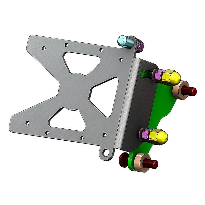 Support de plaque latéral Harley-Davidson FXFB FAT BOB 107 Support de plaque latéral Harley-Davidson FXFB FAT BOB 107