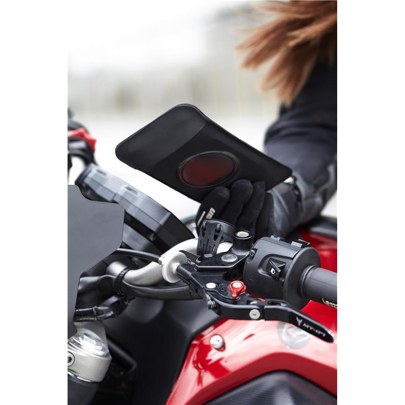 Support Smartphone magnétique au Guidon Classique  avec plaque métal adhésive
