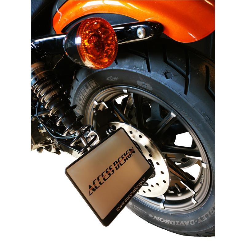 Support de plaque latéral Harley-Davidson DYNA Support de plaque latéral Harley-Davidson DYNA