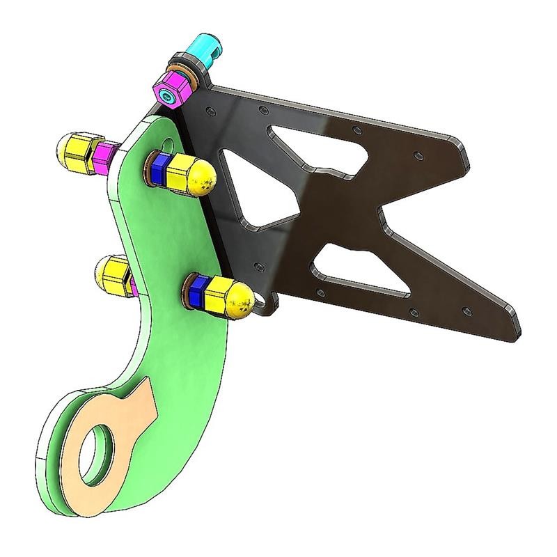 Support de plaque latéral Harley-Davidson DYNA Support de plaque latéral Harley-Davidson DYNA