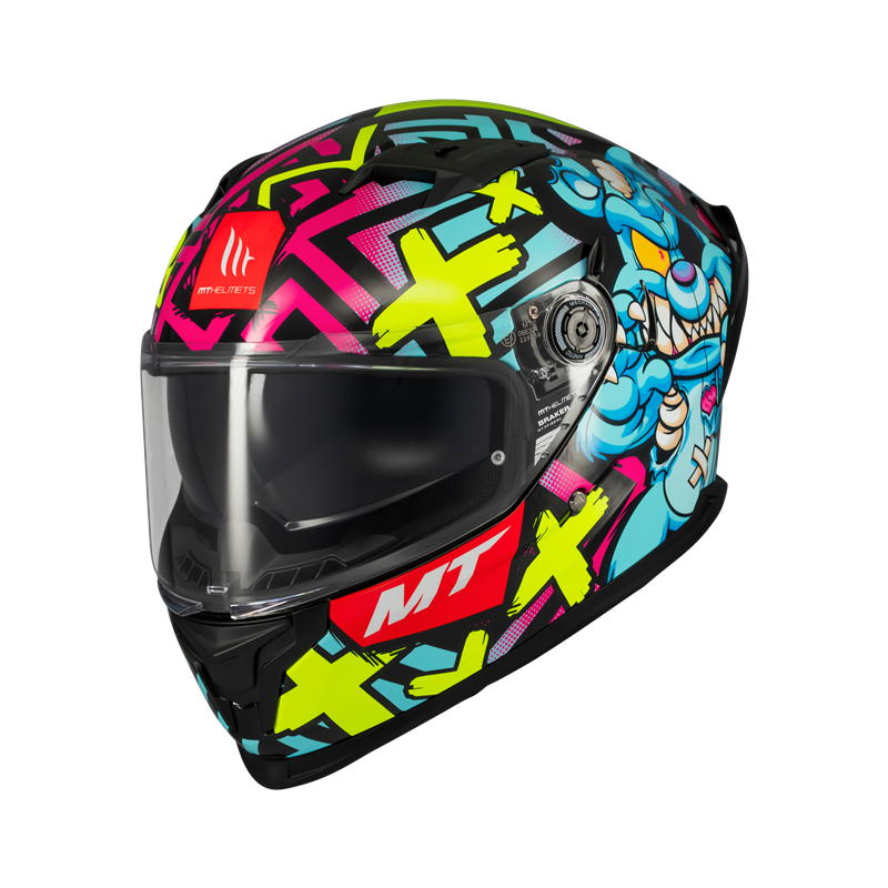 HELMET MT FF128SV BRAKER SV CRAZY TEDDY B7 GLOSS