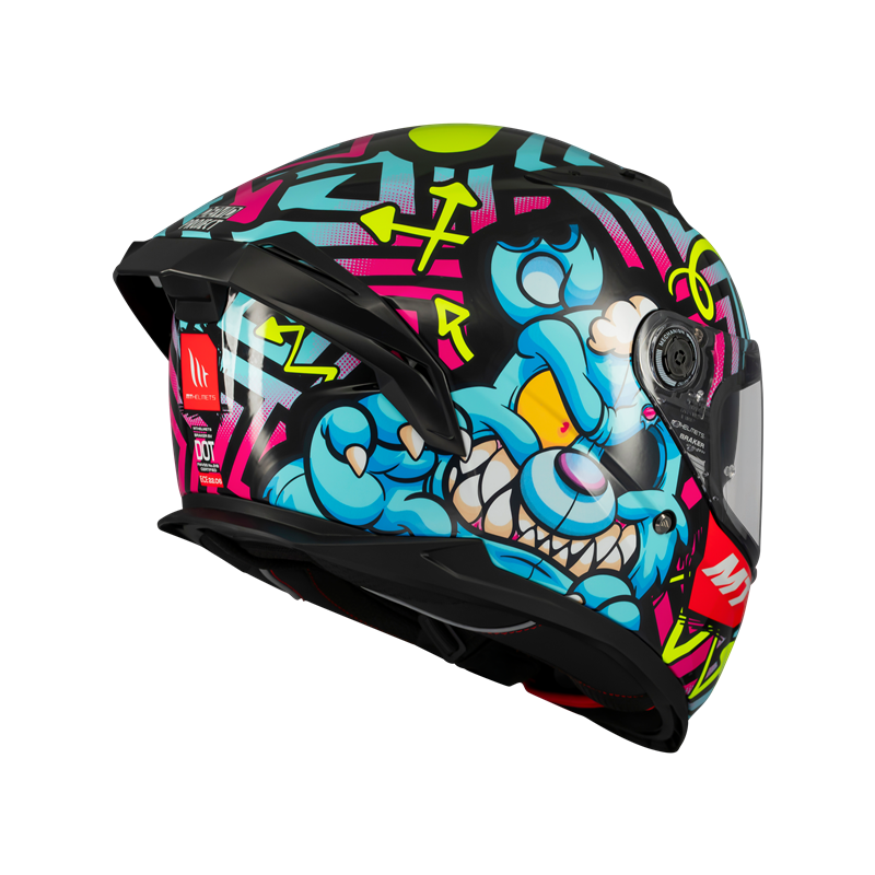 HELMET MT FF128SV BRAKER SV CRAZY TEDDY B7 GLOSS