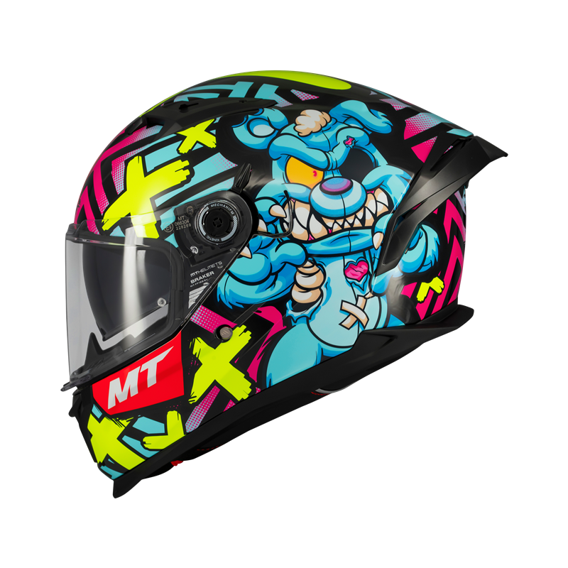 HELMET MT FF128SV BRAKER SV CRAZY TEDDY B7 GLOSS