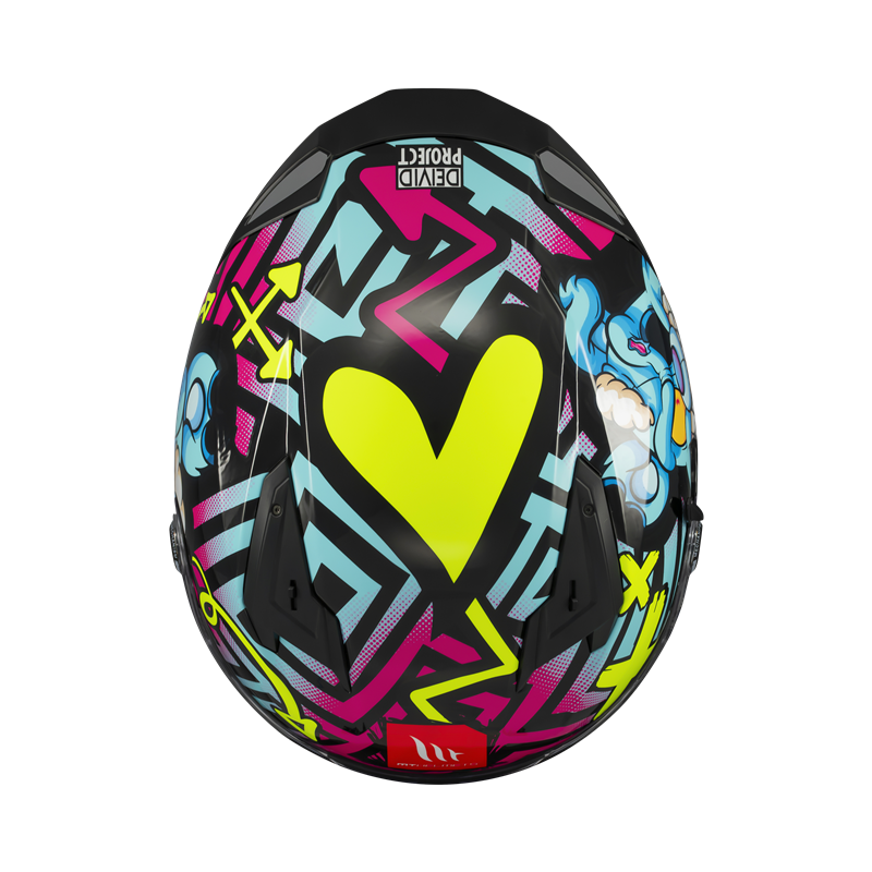 HELMET MT FF128SV BRAKER SV CRAZY TEDDY B7 GLOSS