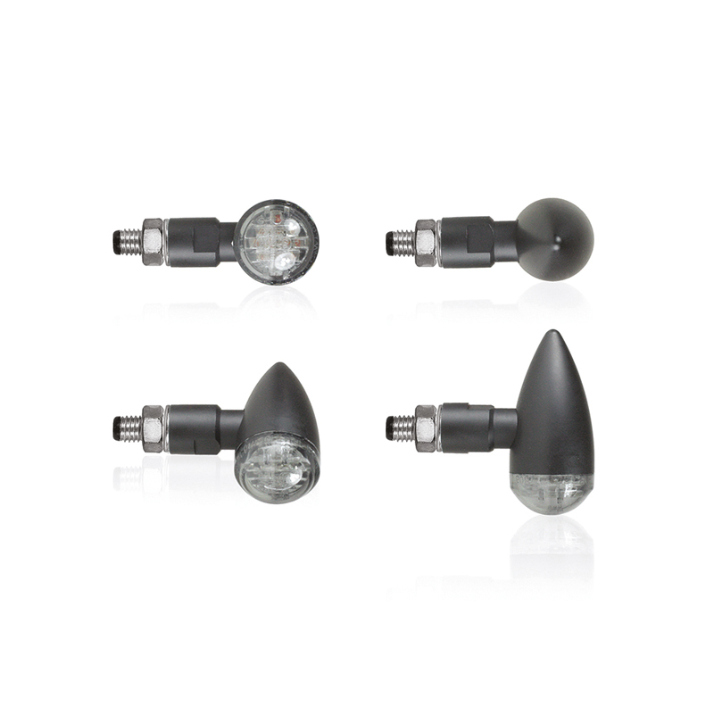 Clignotants à LED Captain Noir/Fumé
