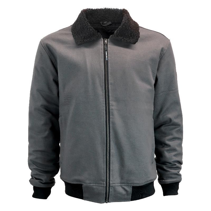 Blouson Goat Gris/Noir