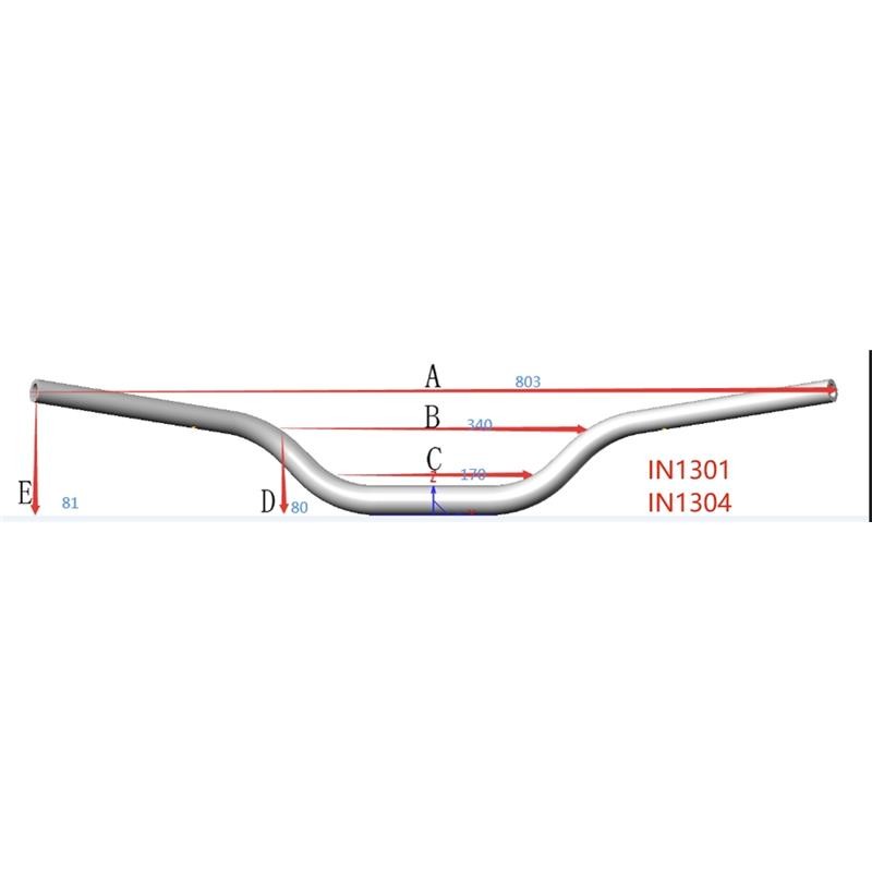 Guidon FAT28 Noir Bas 80