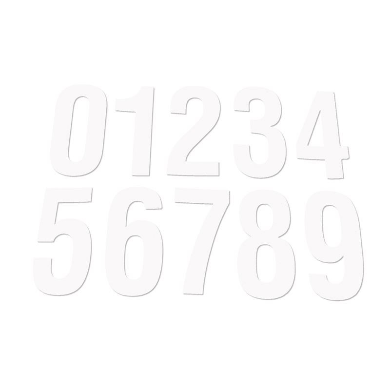 Numéros Compet  Blanc 6 (x3)